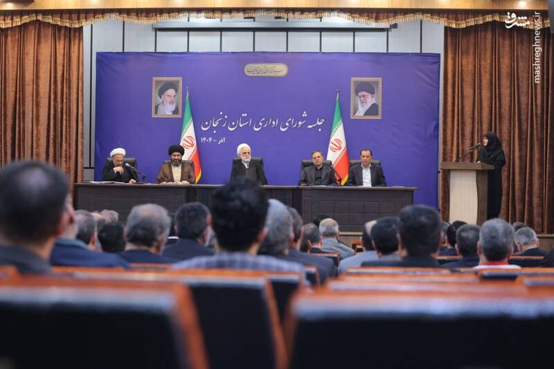 حضور در جلسه شورای اداری استان زنجان