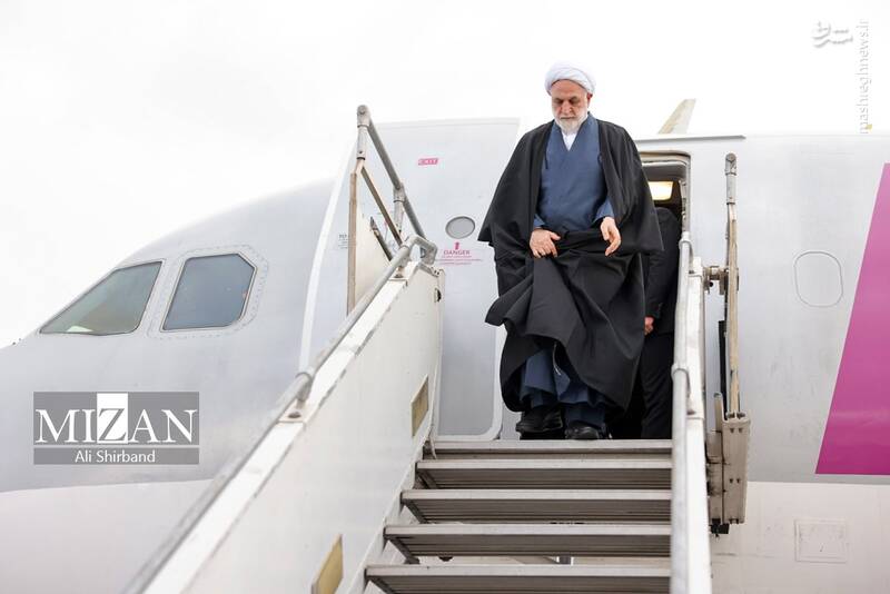 لحظه ورود به فرودگاه استان مرکزی