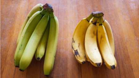 موز سبز بهتر است یا زرد, موز سبز یا زرد