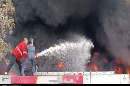 آتش‌سوزی کارخانه یونولیت‌سازی ‌گنبدکاووس کنترل شد