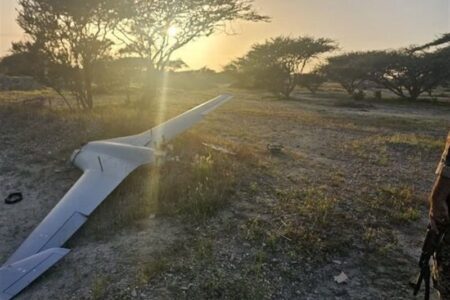 انهدام و سقوط پهپاد دشمن صهیونی-آمریکایی در سیریک