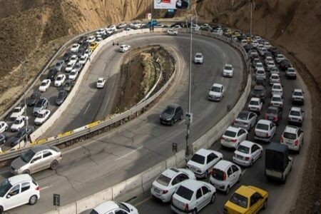 ترافیک روان و آسمان آفتابی در محورهای مواصلاتی شمال