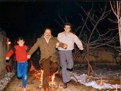 عکسی کمتر دیده شده از اکبر عبدی و محمدرضا شجریان